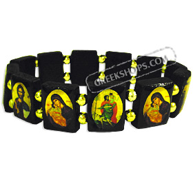 12 Saints Wooden Bracelet