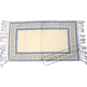 Traditional Greek Area Rugs Light Blue