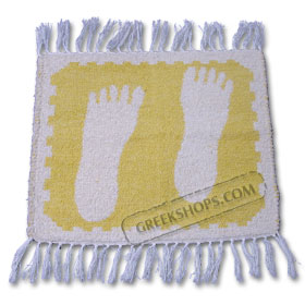 Traditional Greek Area Rugs Yellow White