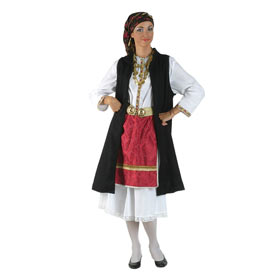 Epirus Black Vest Costume for Women Style 641031*
