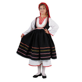 Embonas Rhodes Island Costume for Girls Size 6-14 Style 643111*
