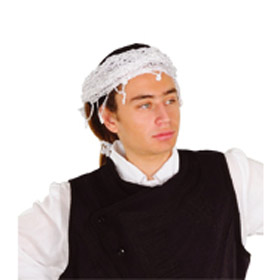 Cretan White Head Scarf - Sariki