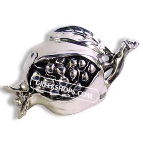 Sterling Silver Pomegranate Figurine