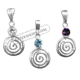 Sterling Silver Pendant - Small Swirl (18mm)