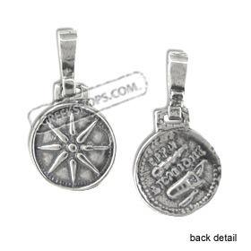 Sterling Silver Pendant - Vergina Star (13mm)
