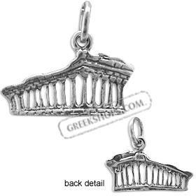 Sterling Silver Pendant - Parthenon (20mm)