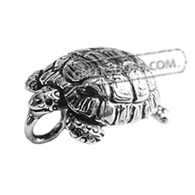Sterling Silver Pendant - Turtle (14mm)
