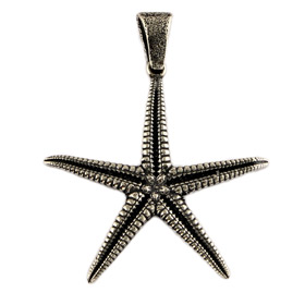Greek Sterling Silver Mati Collection -  Pendant Star Fish
