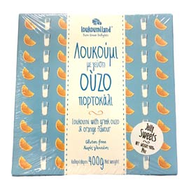 Loukoumiland Greek Delights "Loukoumi", Ouzo & Orange flavor, 400gr