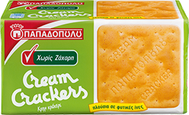 Papadopoulou Cream Crackers Sugar Free