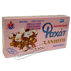 Loukoumia Mastic Flavor with Almonds, 450gr