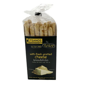 Tsanos Greek Fresh Gratted Cheese Breadsticks, 140gr