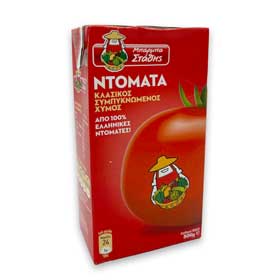 Barba Stathis Slightly Concentrated Tomato Juice (Tomato Passata) – 500g – Product of Greece