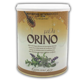 ORINO Flower and Thyme Greek Honey, 900gr Tin, Crete