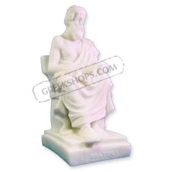 Plato Alabaster Statue 5"