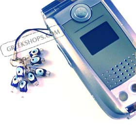 Evil Eye Cell Phone Charm T160 Navy Blue