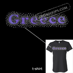 Metal Studded Tshirt - Greece Style T6683