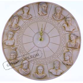 12 Gods of Olympus Clock