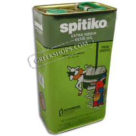 Spitiko Extra Virgin Cretan Olive Oil 3 liters - free US shipping
