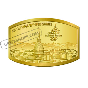 Torino 2006 3D Torino City Skyline Pin