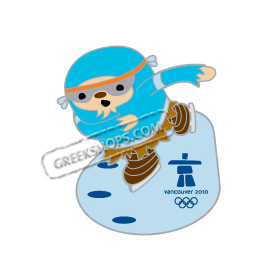 Vancouver 2010 Quatchi Speed Skating Pin 