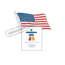 Vancouver 2010 USA Flag Pin