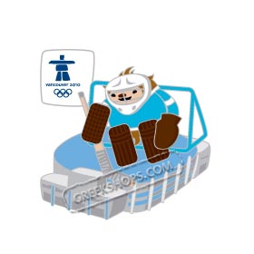 Vancouver 2010 Quatchi Canada Hockey Place Pin