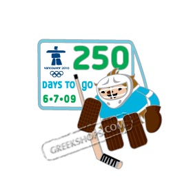 Vancouver 2010 Quatchi 250 Days Pin
