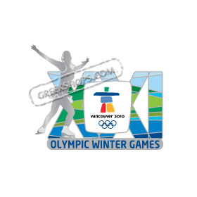 Vancouver 2010 XXI Figure Skater Doube Pin