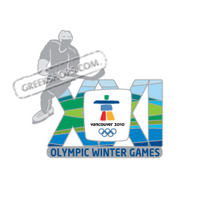 Vancouver 2010 XXI Ice Hockey Double Pin