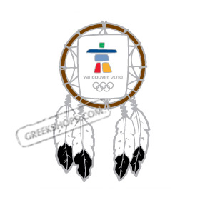 Vancouver 2010 Dream Catcher Cut-out Design Pin