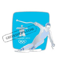 Vancouver 2010 Silhouette Alpine Skiing Pin