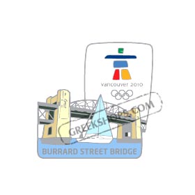 Vancouver 2010 Burrard Street Bridge Landmark Pin