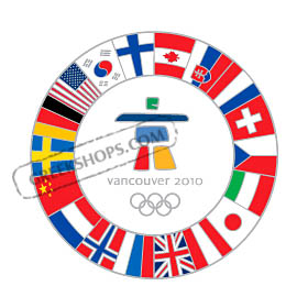 Vancouver 2010 Historical Olympic Games Host Country Pin