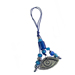 Evil Eye Medallion and beaded blue glass eyes Good Luck Wall Ornament