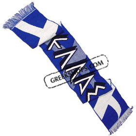 Hellas Scarf with Greek Flag Pattern