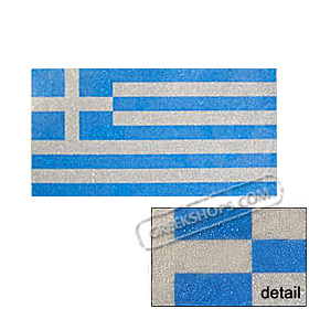 Rectangle Sparkling Greek Flag Tshirt