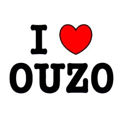 I Love Ouzo Tshirt 3807