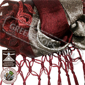 100% Greek Silk Shawl / Scarf Style YS430