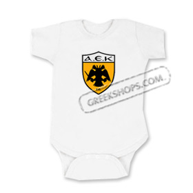 A.E.K. Greek Sports Team Romper for Babies