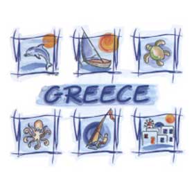 Children's Tshirt Bits of Greece Style D657