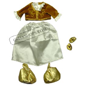Amalia Costume for Alexa Bilingual English Greek Doll