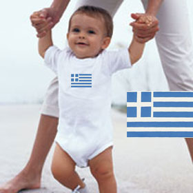 GREEK Flag Romper 