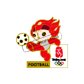 Beijing 2008 Huanhuan Football soccer Olympic Sports Pin