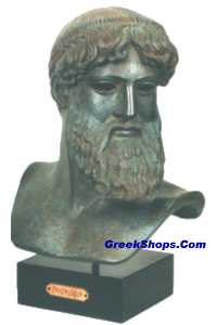 Poseidon Bust - Bronze