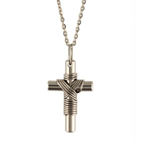Stainless Steel Greek Cross (19 mm x 31.7 mm)