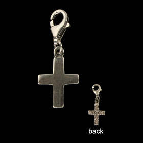 Sterling Silver Charm - Cross (15mm)