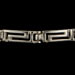  Sterling Silver Bracelet - Greek Key Motif Long (3mm)