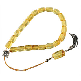 Natural Amber Citron Worrybeads approx. 49gr. AM2