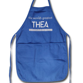 Thea Apron for Aunts, 20" x 20" with pockets